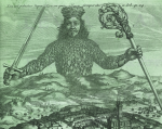 Thomas Hobbes, Andrew Crooke : Leviathan, or the Matter, Forme, & Power of a Common-wealth, ecclesiasticall and civill, 1651 (détail)  British Library, Flickr Commons