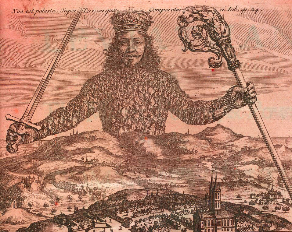 Image verte Crédit : Thomas Hobbes, Andrew Crooke : Leviathan, or the Matter, Forme, & Power of a Common-wealth, ecclesiasticall and civill, 1651 (détail)  British Library, Flickr Commons