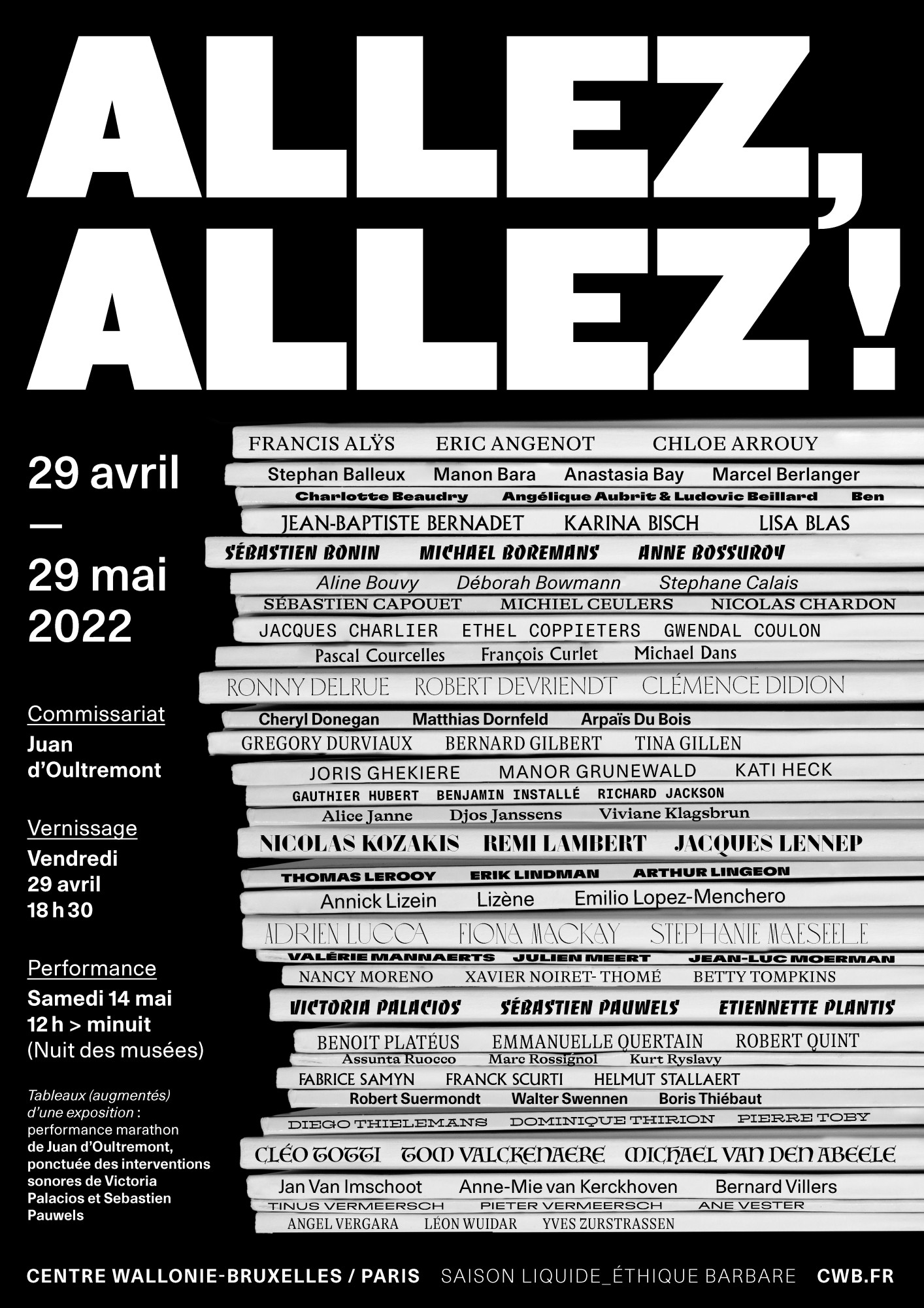 Affiche Exposition Allez Allez ©Aurélien Farina