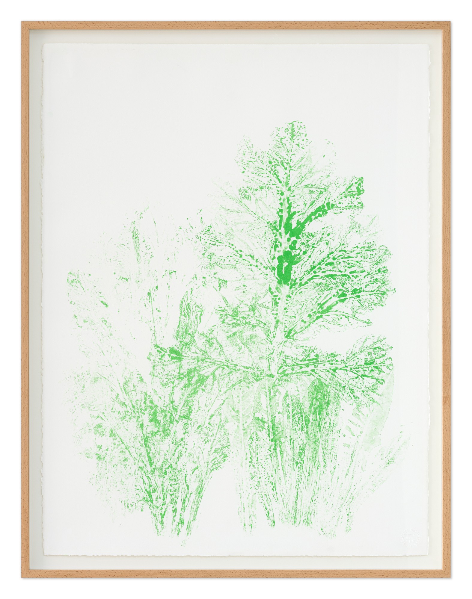 Les jardins des vertus #1, 2023 Lithographie sur papier, pièce unique, 82,5x63,5 cm, photo @ Grégory Copitet