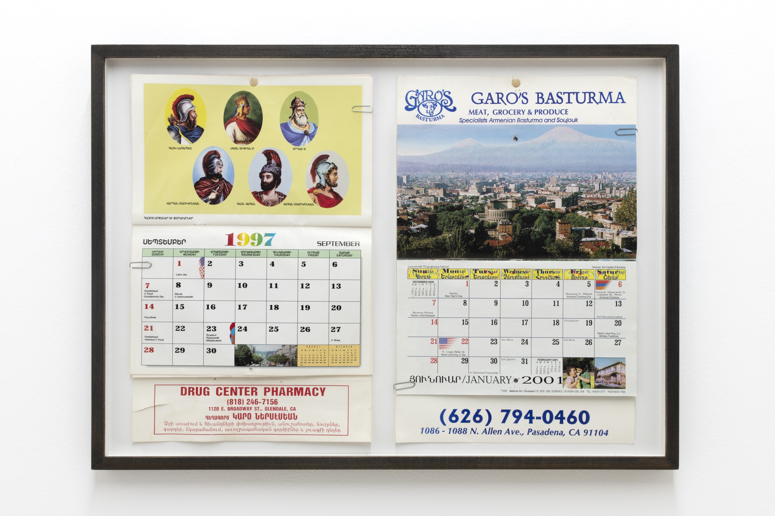 Mekhitar GARABEDIAN, Calendars, 1997 & 2001, DR
