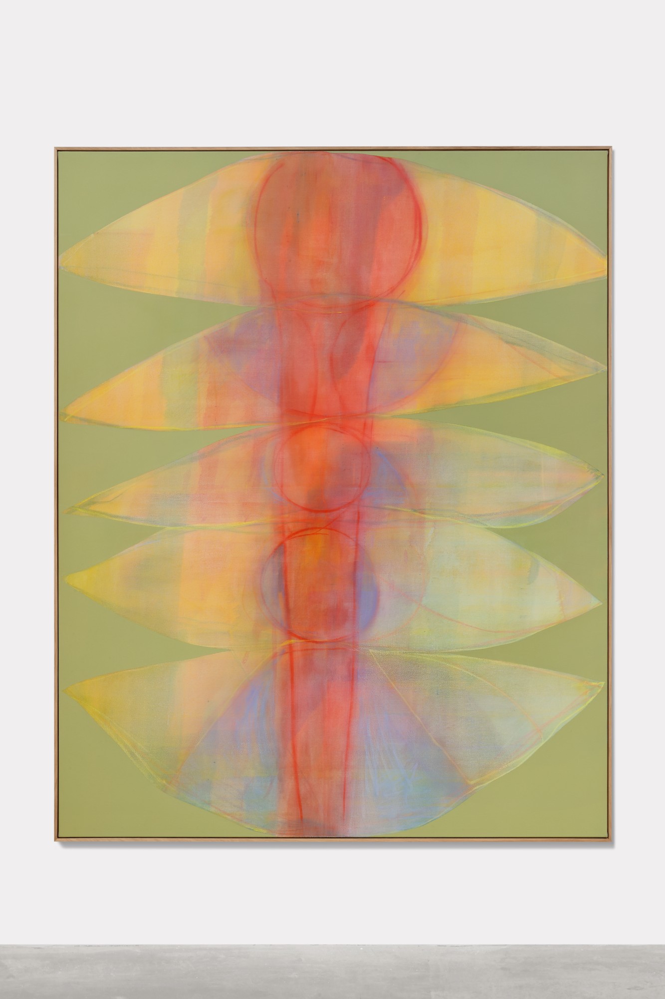 Julien Saudubray, Watching#08, 2021, 200 x 160 cm, huile sur toile © Luk Van Der Pleats