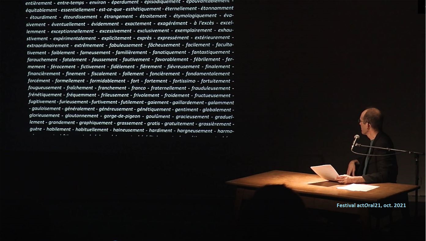 Lecture-performance Répertoire de Jérôme Game