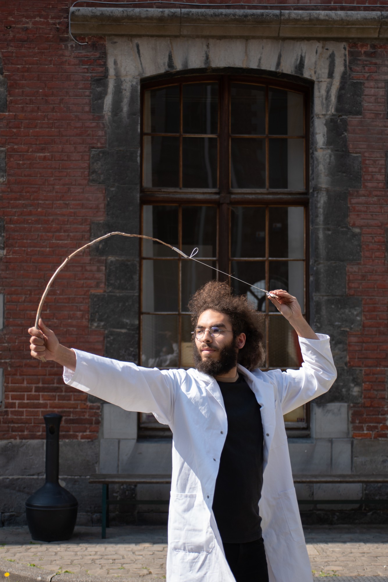 Lancer les mots, performance de Mejdi Dridi © Mejdi Dridi