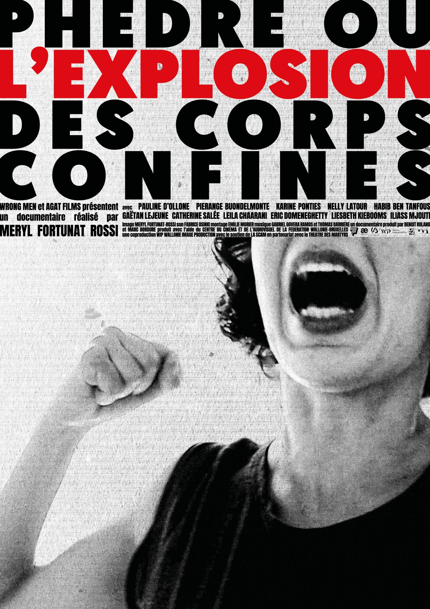 affiche de Phèdre ou l’explosion des corps confinés de Méryl Fortunat-Rossi au CWB Paris séance cinéma Mois du film documentaire