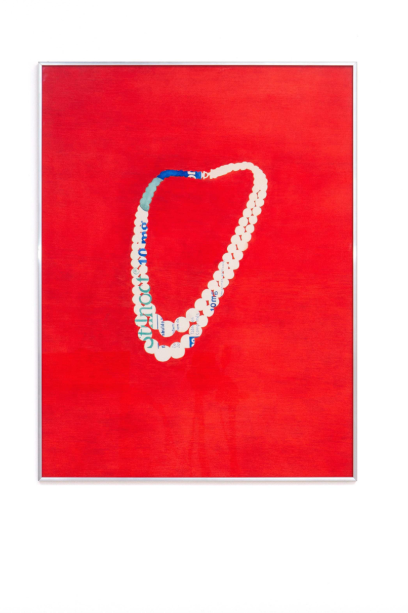 Céline Cuvelier Glamsilience, E. - aquarelle et crayon sur papier, 61x80cm, 2025