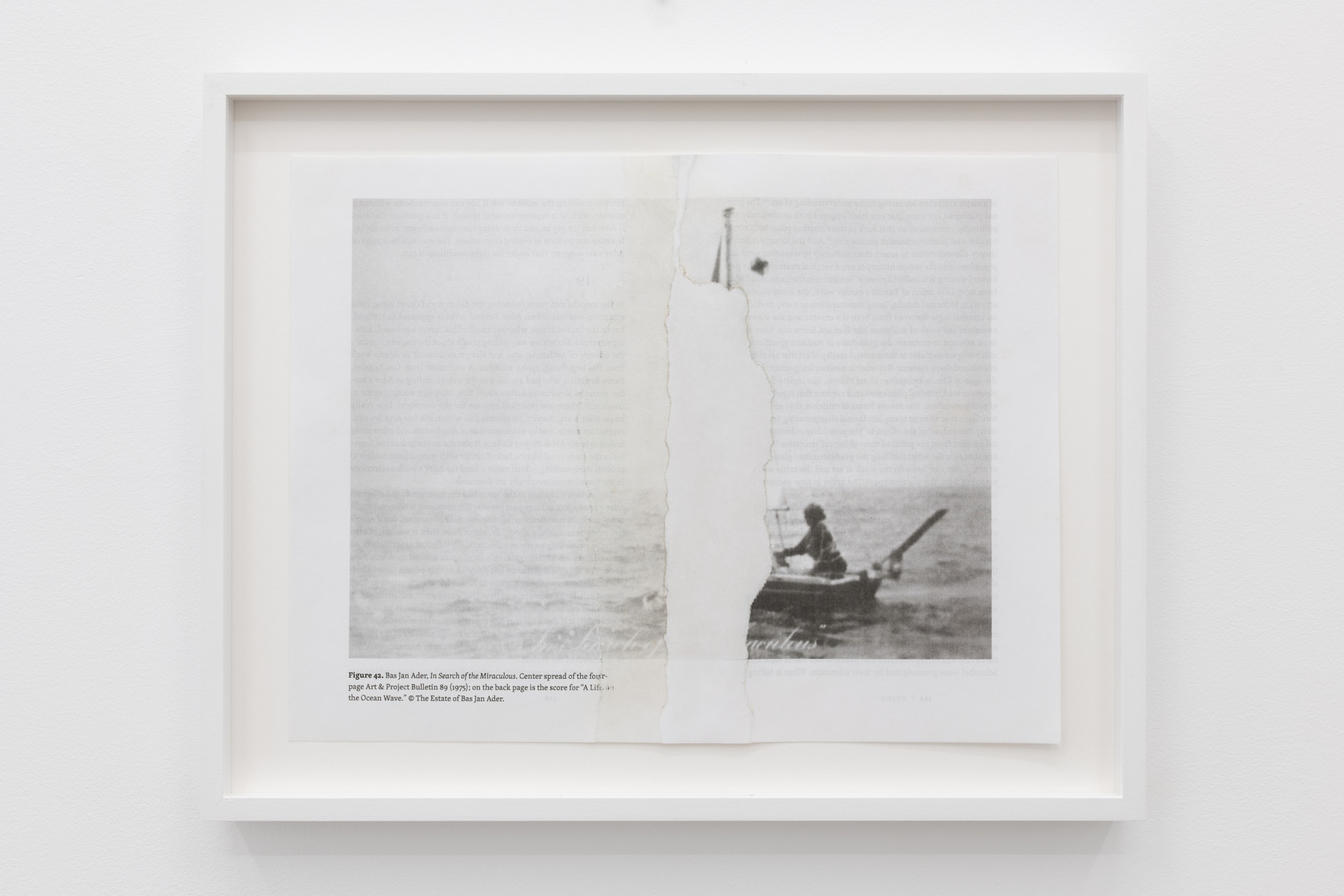 Béatrice Balcou, Recent Painting #14, (Bas Jan Ader - Death is elsewhere, Alexander Dumbadze, édité par The University of Chicago Press, 2015, p. 146 - 147), 2023
