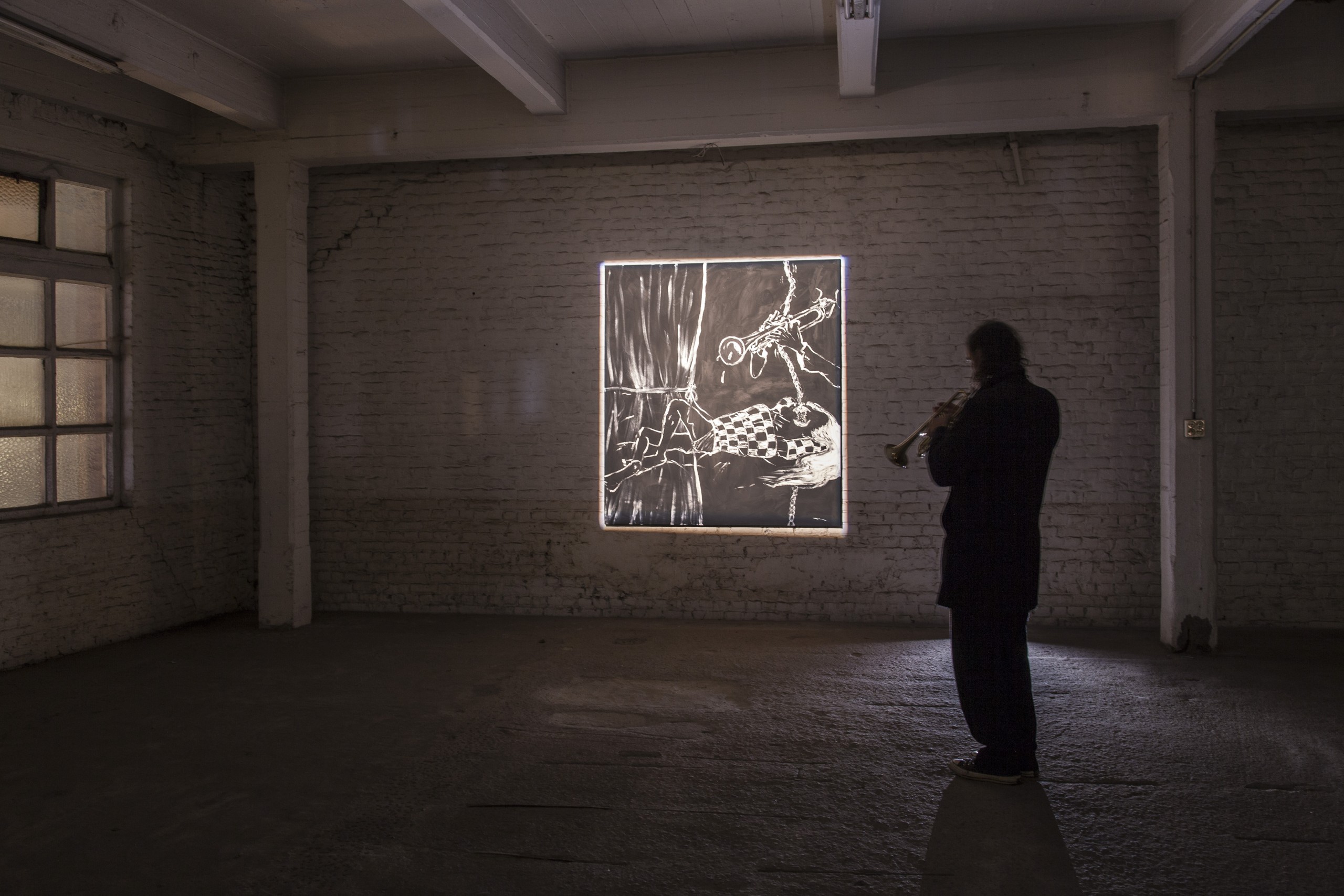 L'Araignée - Vue d'exposition - perfomance - 2021 - Photo © Emile Barret