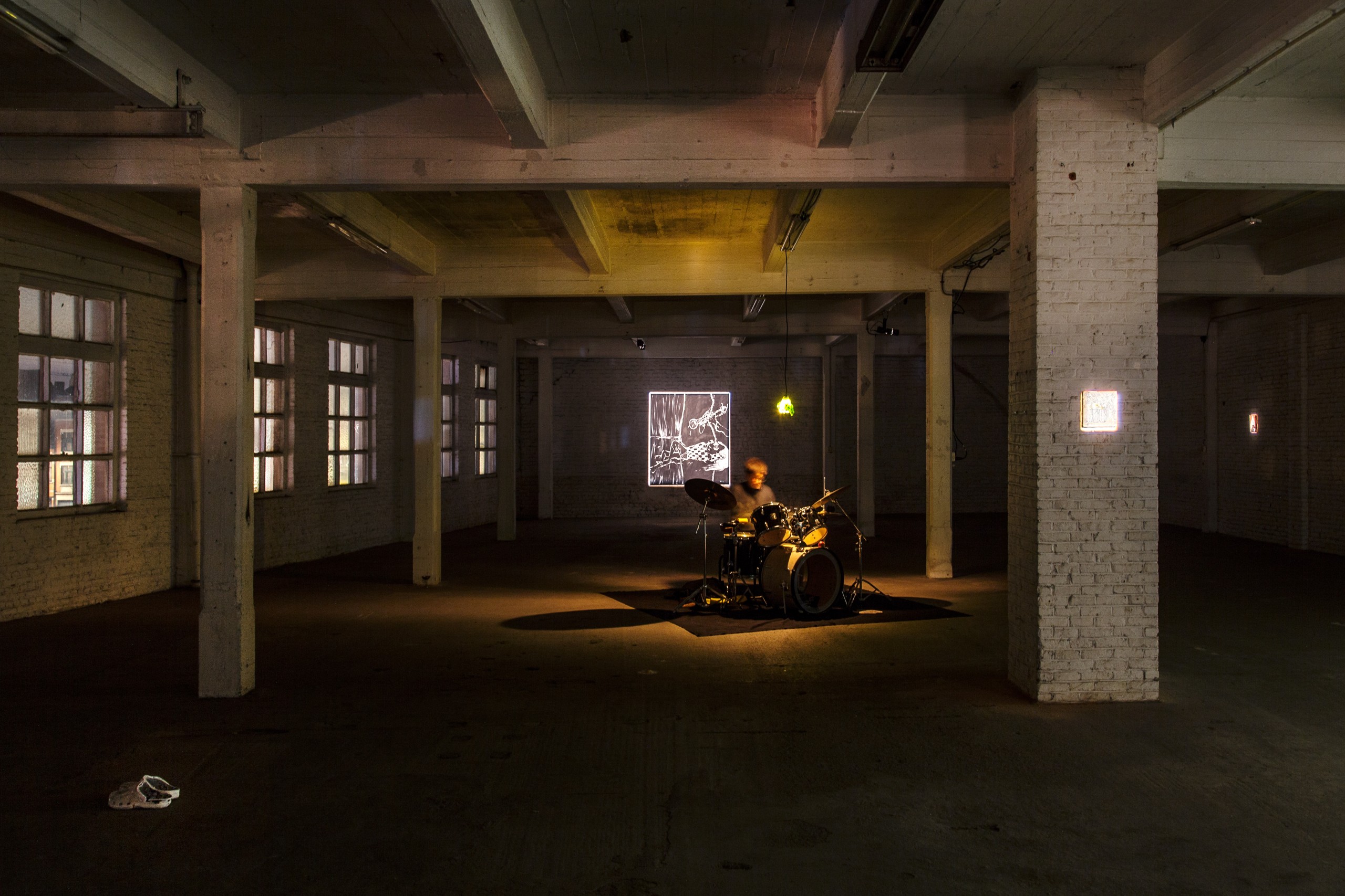 L'Araignée - Vue d'exposition - perfomance - 2021 - Photo © Emile Barret